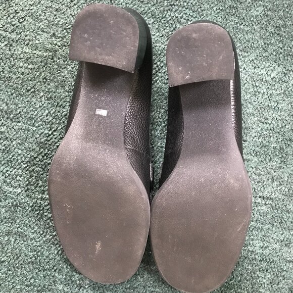 Franco Sarto Black Leather Slip-on Loafer - Size 8.5M - Picture 5 of 7